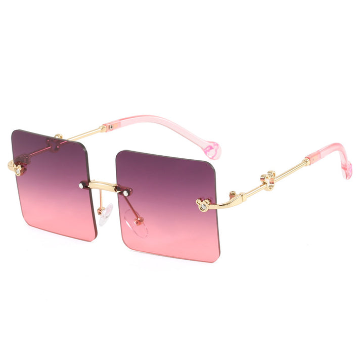 Dame kvadratisk solbrille med luksuriøs, høy kvalitet ramme Skanto