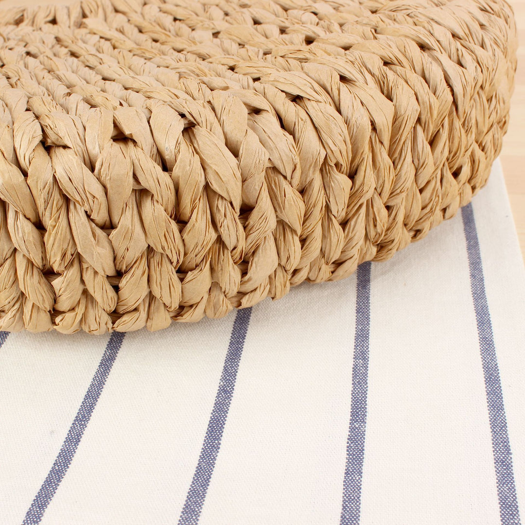 Hand-knotted basket bag with unique design Skanto