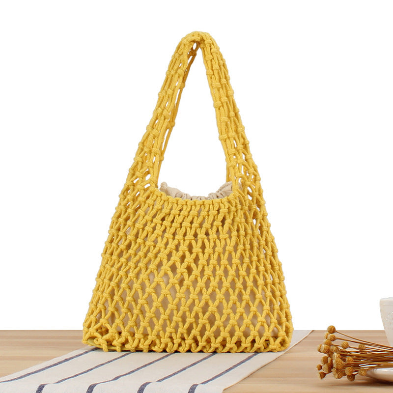 Hand-knotted jute bag Skanto