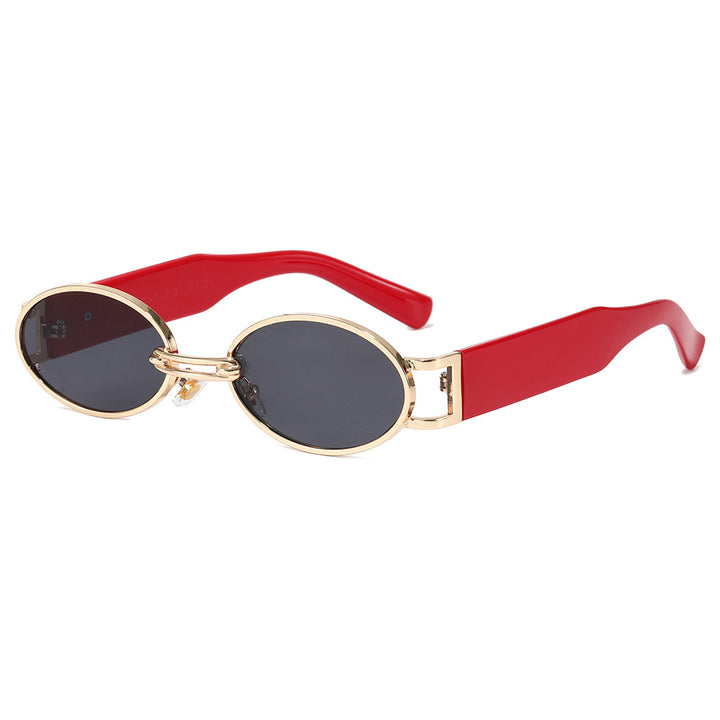 Dame moteriktig solbrille i oval design Skanto