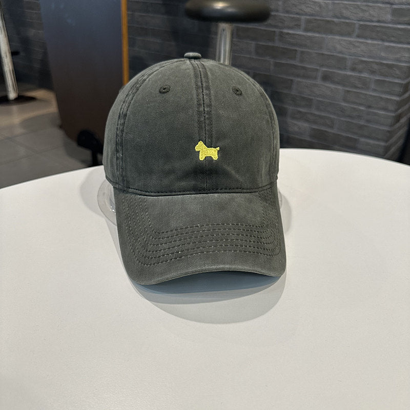 Herre Casual Brodert Bomullcaps Skanto