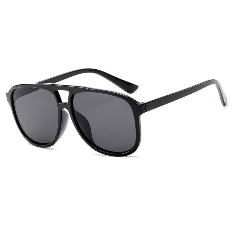 Women's fashionable sunglasses with transparent frame and blue lenses Skanto