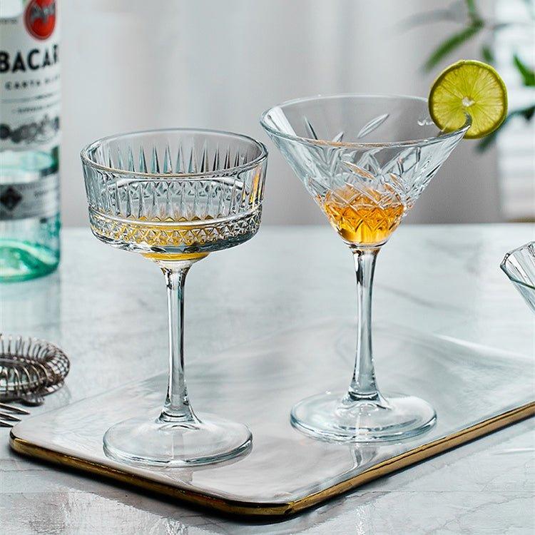 Mønstret Martini Cocktail Glasser | Skanto
