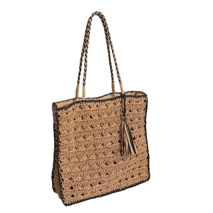 Handmade macrame tote bag with elegant tassel Skanto