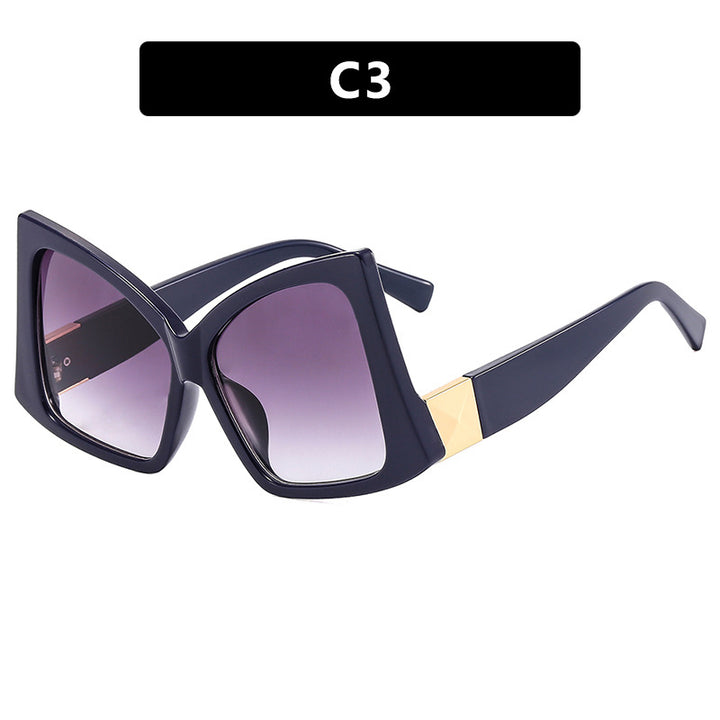 Women's oversized sunglasses with elegant square frame and protective UV protection Skanto