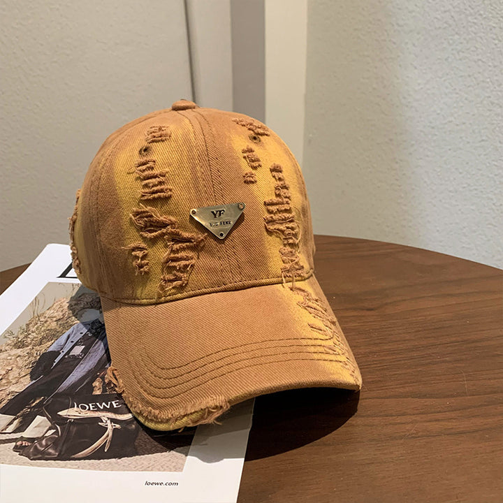 Damer's Slittet Denim Baseball Cap Skanto 1784084082