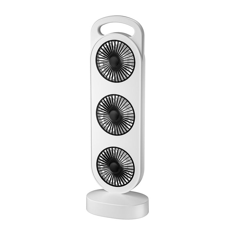 Unisex Multi-Head Portable Desk Fan Skanto