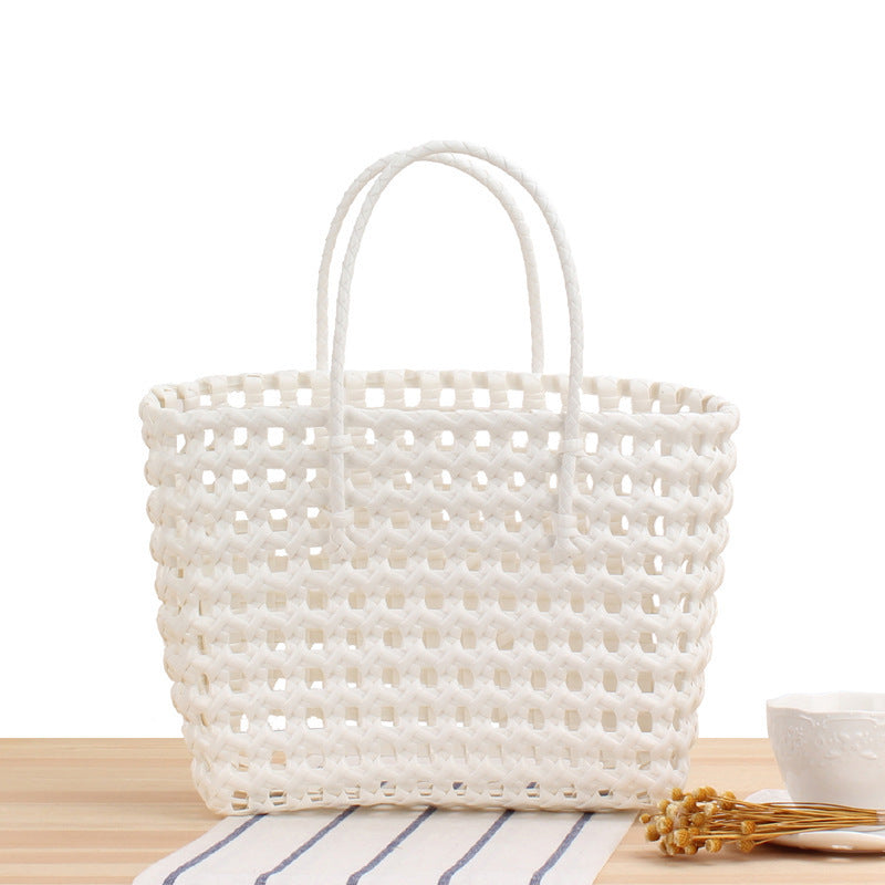 Flexible Tote Bag Made of Handmade Woven Material Skanto