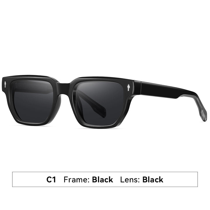 Dame solbrille i moderne, elegante kvadratdesign Skanto