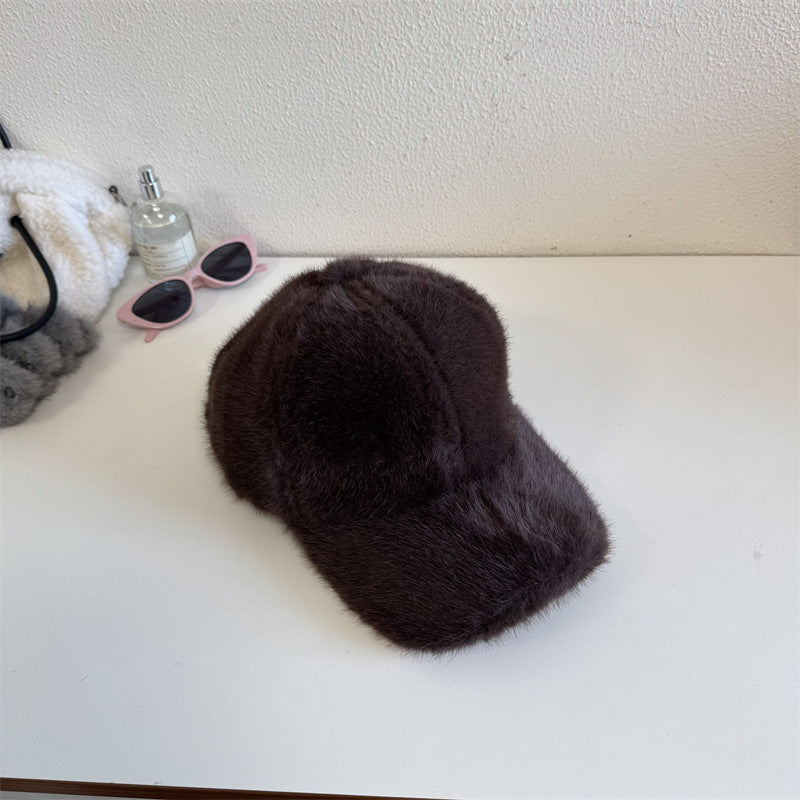 Unisex Plüsch Fuskepels Baseball Caps Skanto