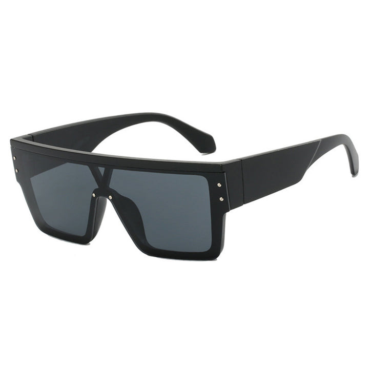 Dame futuristisk Oversized-solbrille med klare glass Skanto