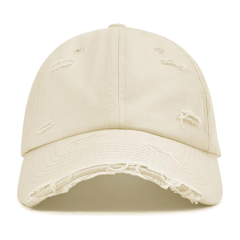 Dame moterisk baseballcap med destroyed-look Skanto