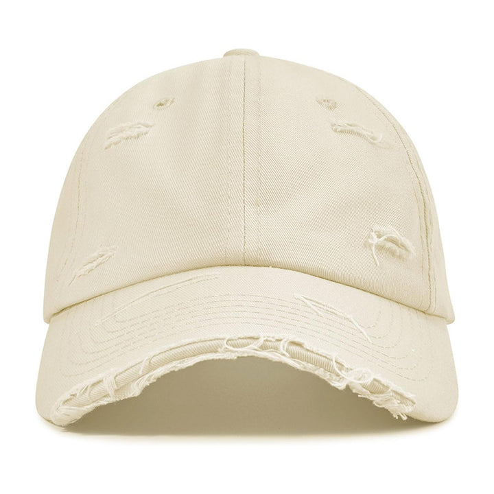 Dame moterisk baseballcap med destroyed-look Skanto
