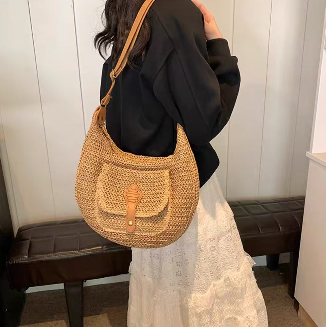 Håndlagd skulderveske i moderne boho-stil Skanto