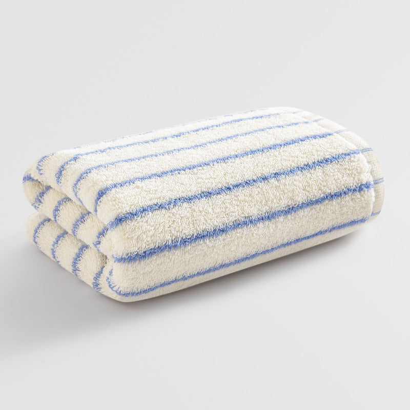 Damer Elegant Frotté Håndkle med Stripemønster Skanto