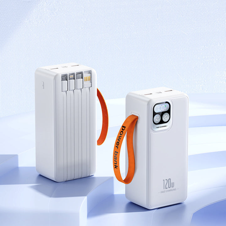 Høyytelses powerbank med hurtigladingsfunksjon og multifunksjonell USB-port Skanto