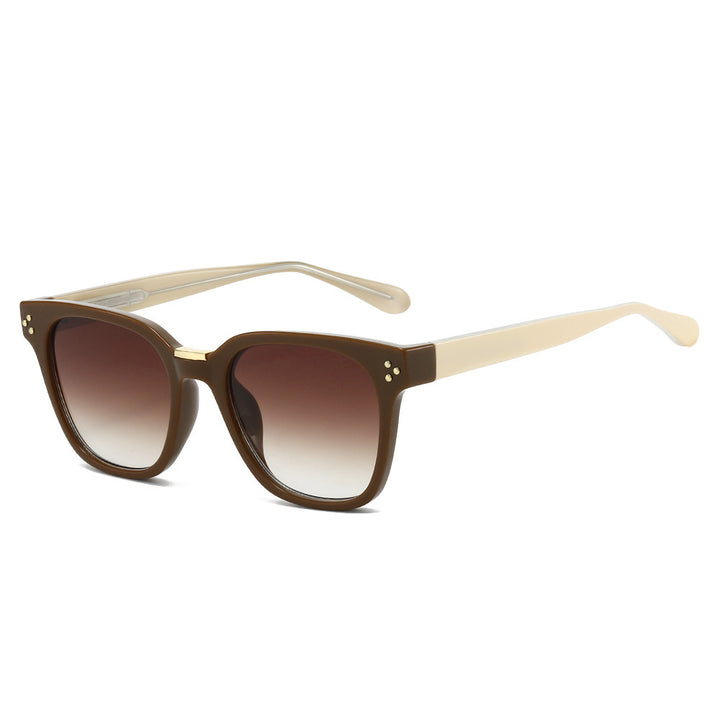 Damer Geometrisk solbrille med bred ramme og UV-beskyttelse Skanto