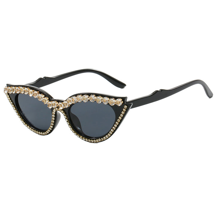 Women's Cat-Eye Sunglasses with Sparkling Rhinestones Skanto