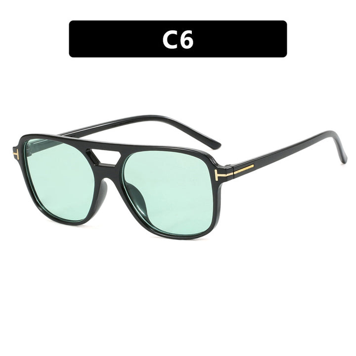 Women's trendy square sunglasses with detailed frame Skanto