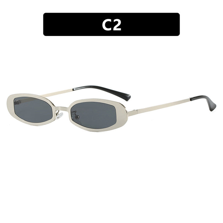 Women's fashionable glasses with elegant metal frame and fine accents Skanto