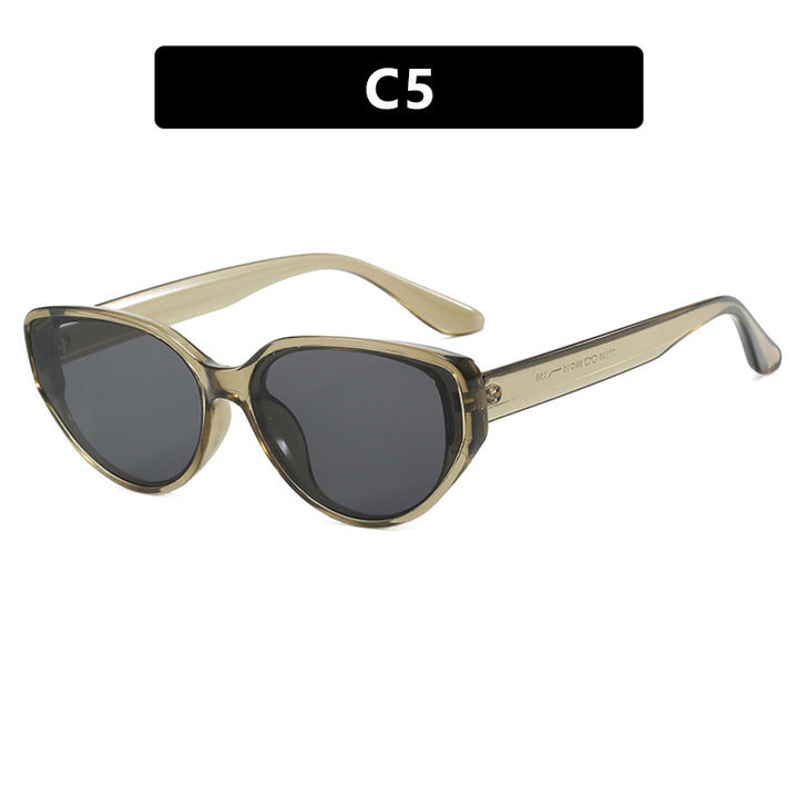 Women's Cat-Eye Sunglasses with Fashionable Tortoiseshell Pattern and UV Protection Skanto