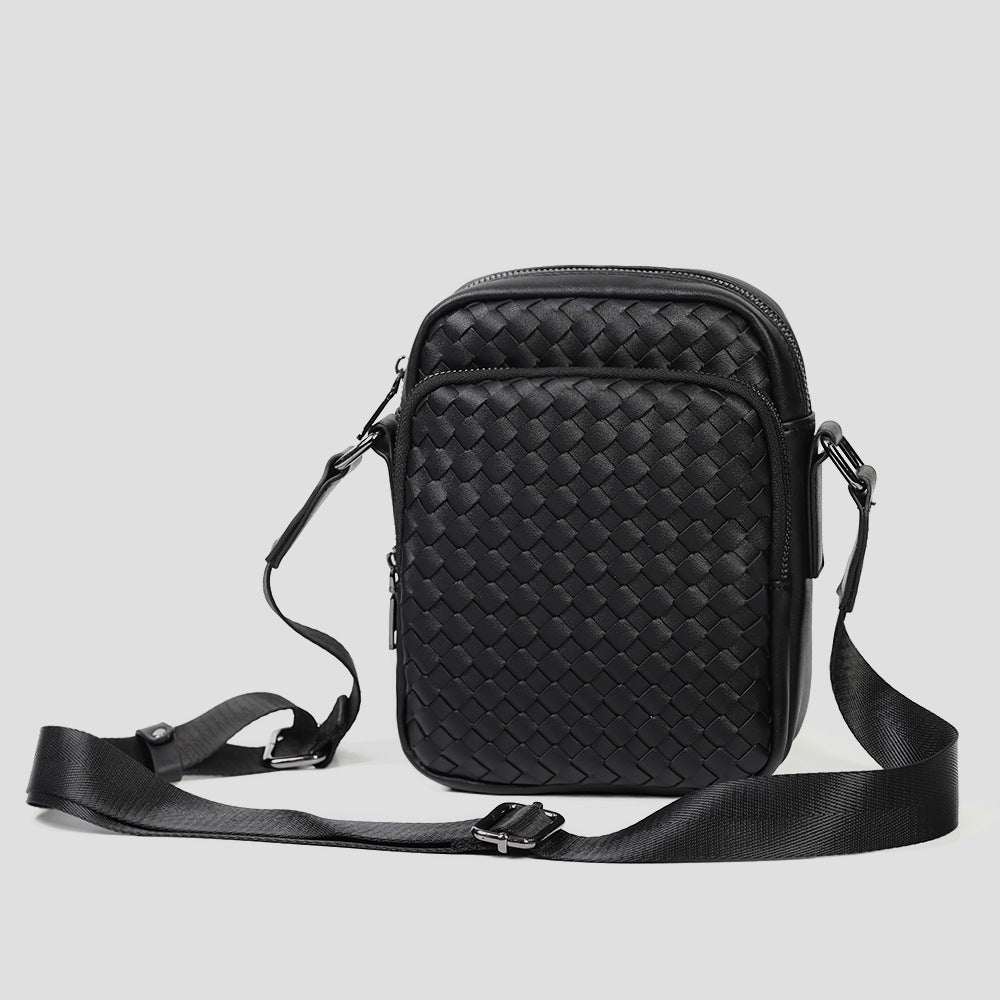 Praktisk Crossbody-veske med flettet design Skanto