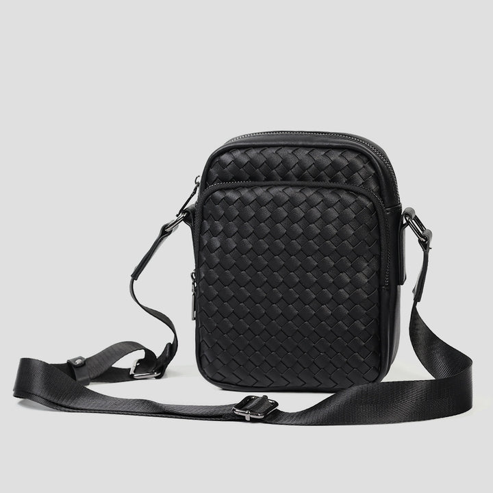 Praktisk Crossbody-veske med flettet design Skanto