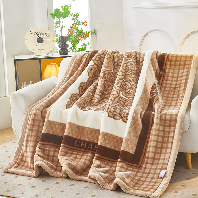 Damer Koselig Fleece-teppe med dyremotiv Skanto