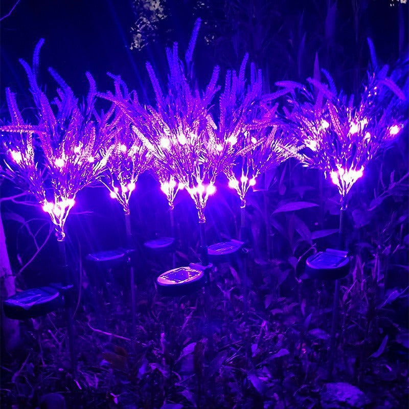 Solar LED Faux Lavendel Hage Stake Lys Skanto