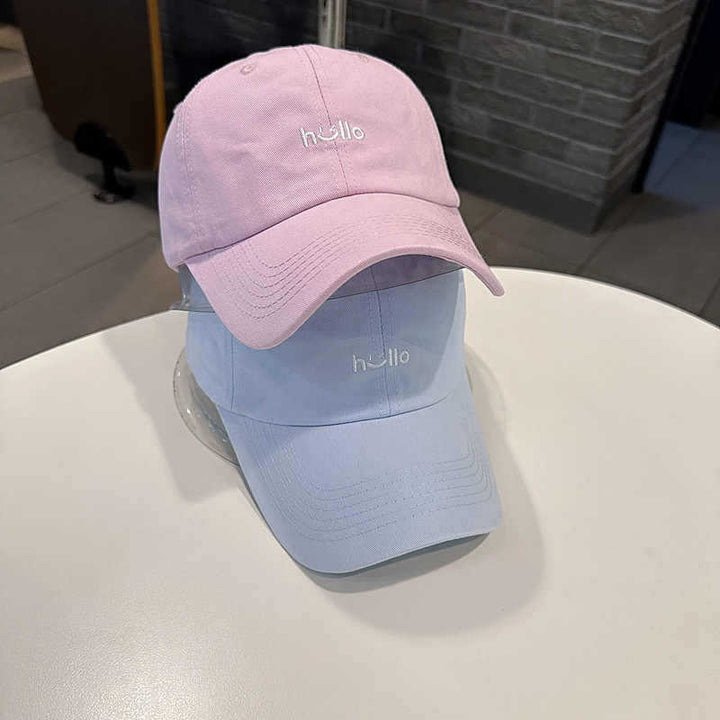 Unisex Casual Cotton Baseball Cap with Embrodert Meldingen Skanto