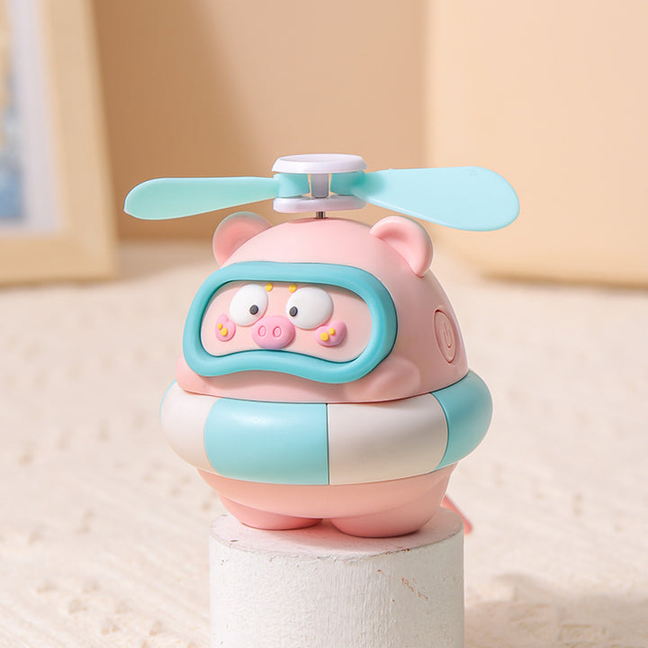 Unisex Bærbar Mini-vifte i morsom panda-design Skanto