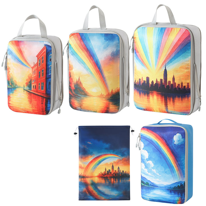 Set of Travel Organizers with Unique Nature Prints Skanto