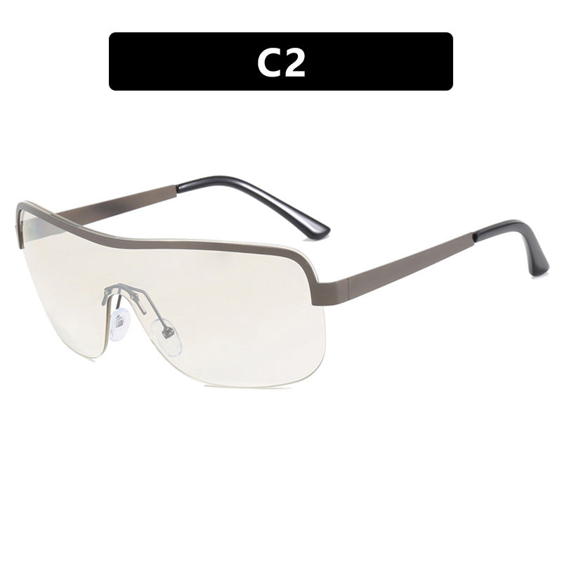 Women's sporty sunglasses in futuristic design with wide field of vision Skanto