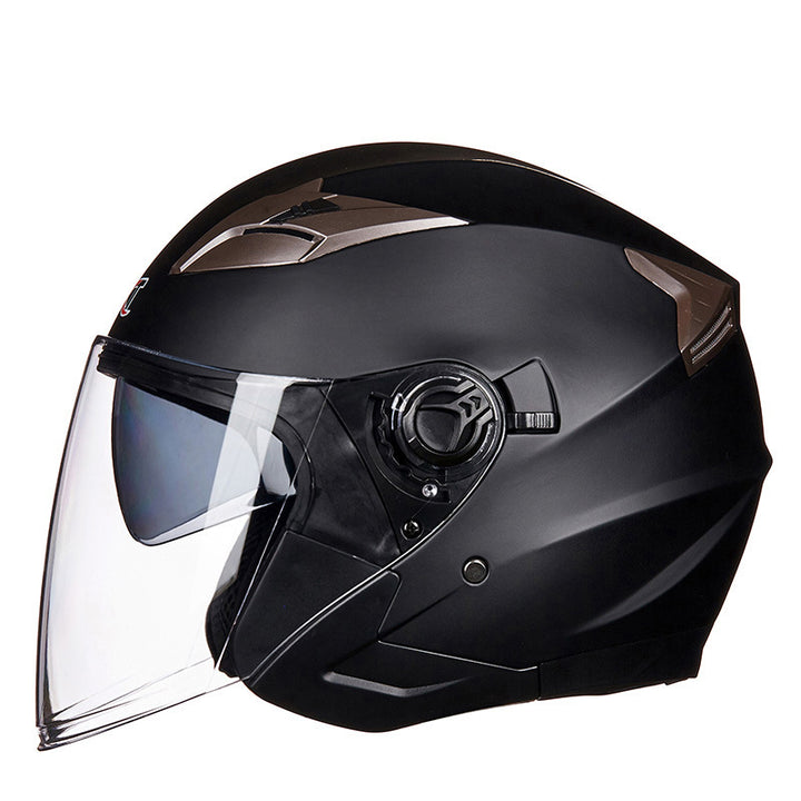 Full-Face motorsykkelhjelm med integrert visir Skanto