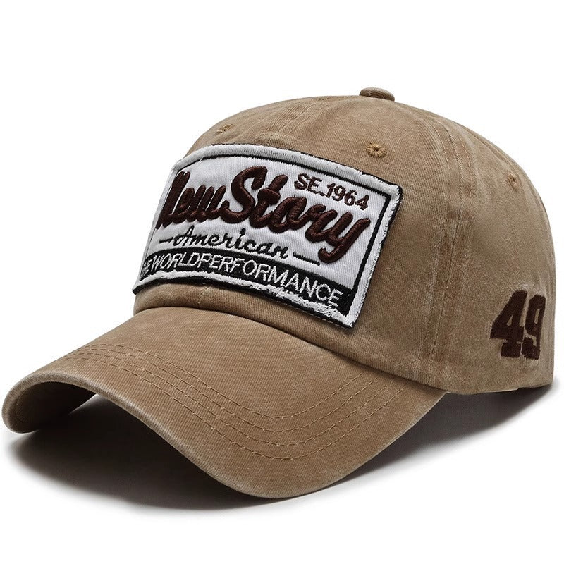 Herre Vintage-inspirert Brodert Casual Caps Skanto