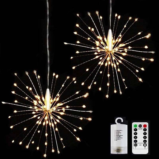Norvo | Fyrverkeri Lys Dandelion Kobbertråd 120/200 Lys Batteri USB Solenergi LED Dekorative Lys