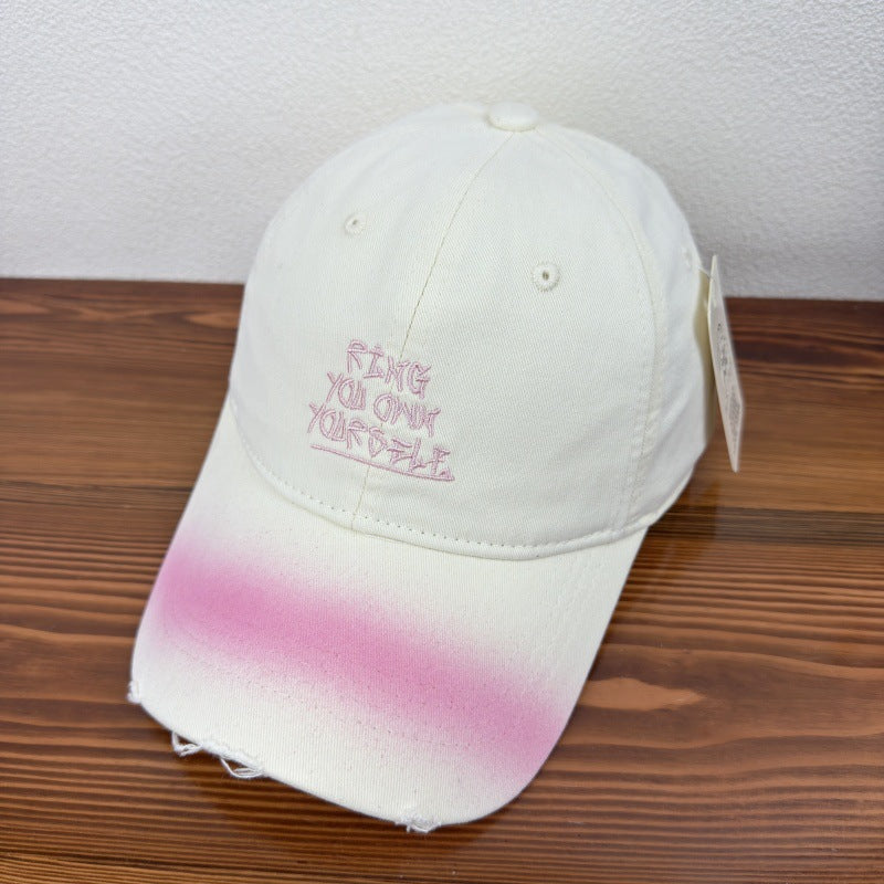 Kvinne's Slitt Motiverende Baseball Cap Skanto