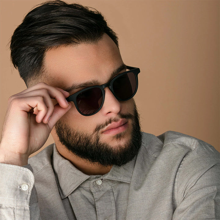 Herre Sleek Minimalist Square Frame solbriller Skanto