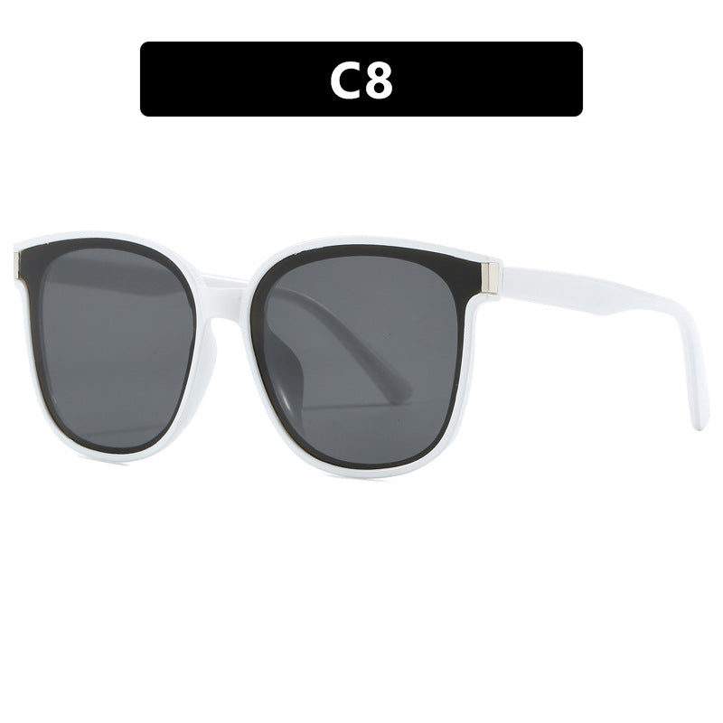 Women's fashionable sunglasses with high-quality, transparent plastic frame Skanto
