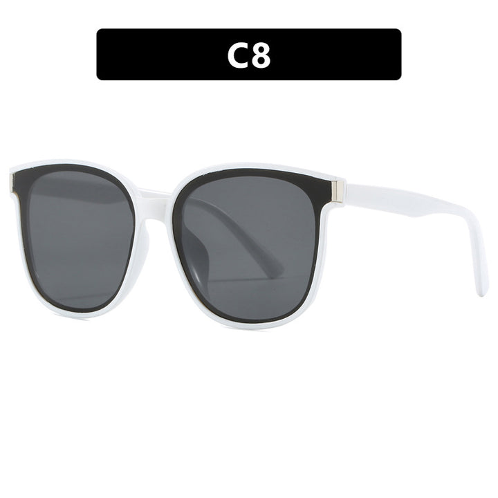 Women's fashionable sunglasses with high-quality, transparent plastic frame Skanto