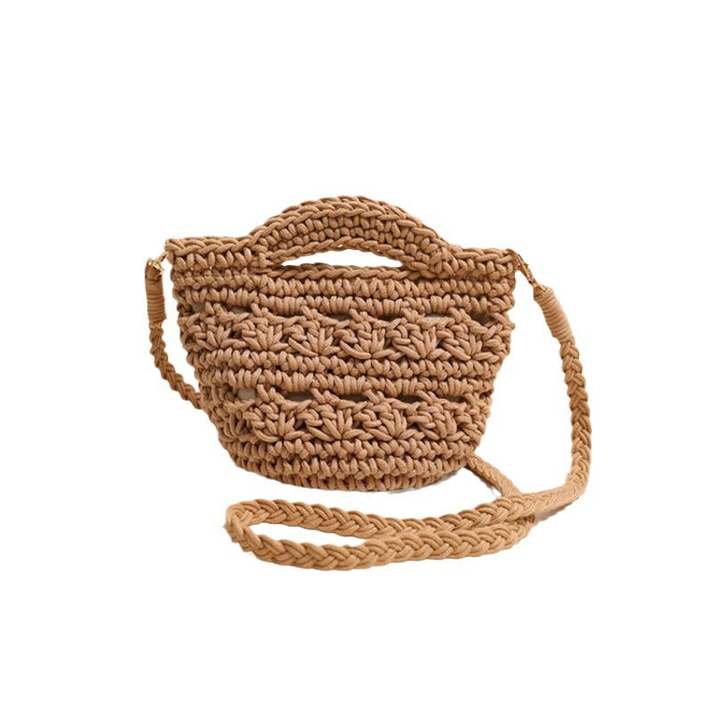 Playful macrame handbag with textured surface Skanto