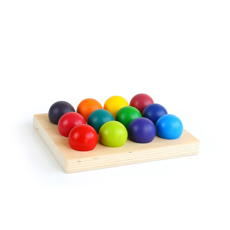 Norvo | EcoToys RainbowWood™ | Oppdag magien med farger - Montessori regnbuesorteringsspill