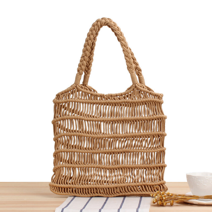 Braided tote bag with inner pouch Skanto