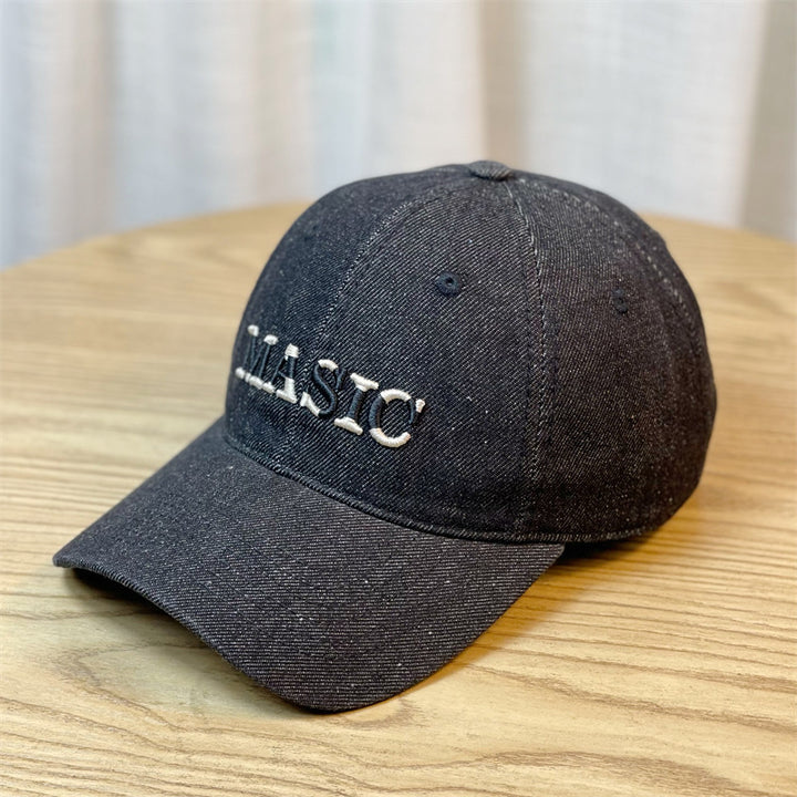 Kvinnebrodert denim baseball cap Skanto