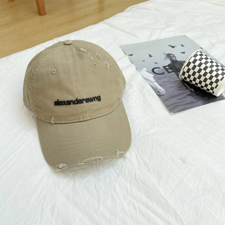 Unisex Slittet Bomull Baseball Caps Skanto
