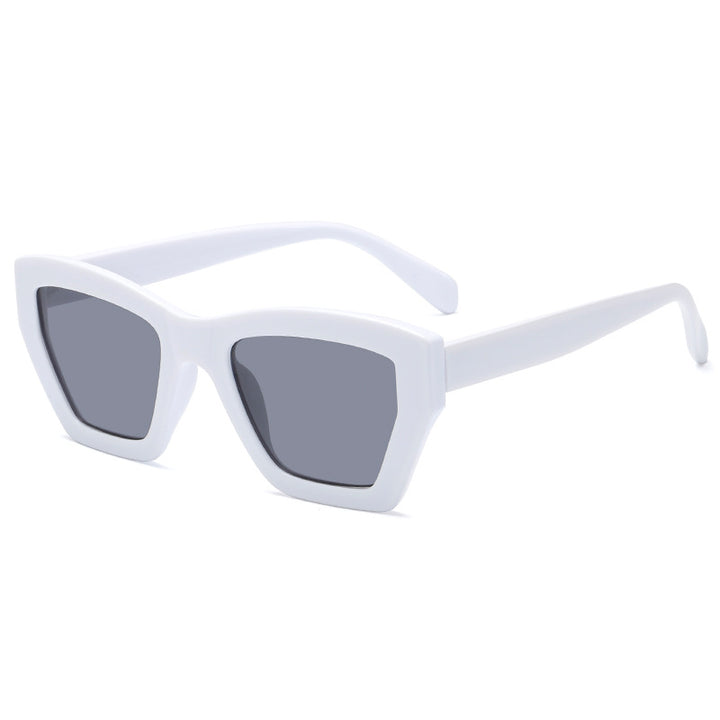 Damer trendy solbriller i moderne geometrisk design Skanto
