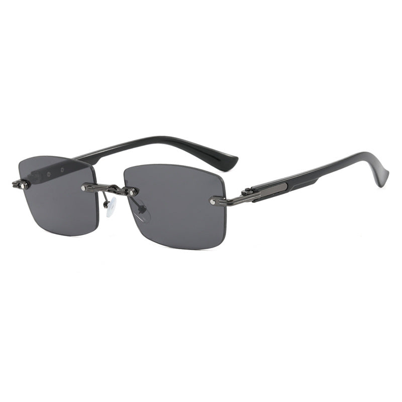 Women's square sunglasses with wood frame and gradient lenses Skanto