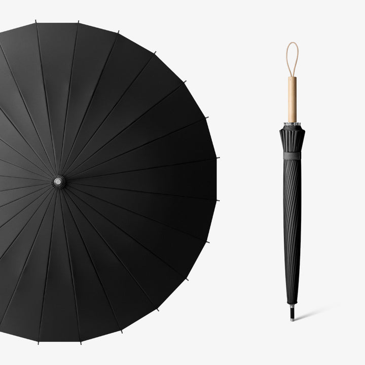 Dame elegant faltparaply med ergonomisk treratt og vindmotstandsdyktig konstruksjon Skanto