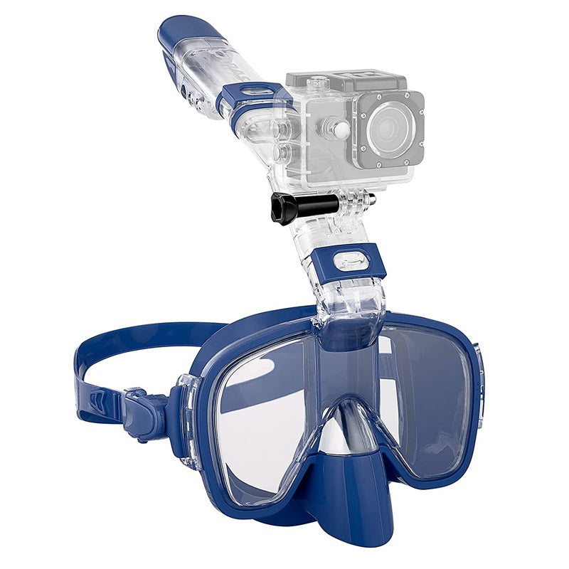 Snorkelmaske med integrert svømmebrille Skanto