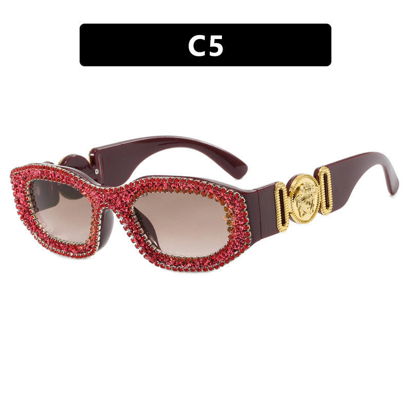 Women's extravagantly designed sunglasses with rhinestone-embellished frame Skanto